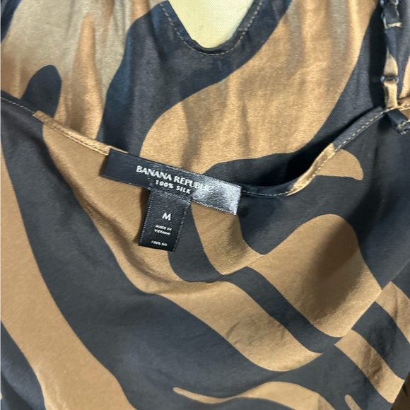 Banana Republic Brown and Black Zebra-Stripe Maxi Dress - Picture 3 of 5